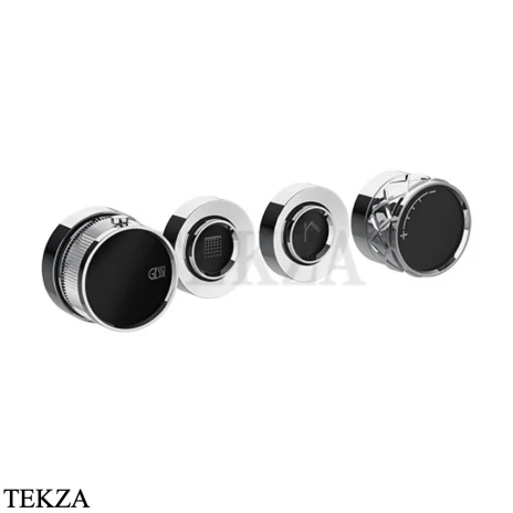 Gessi Pelle Tresse Термостат для душа на 2 потока, внешняя часть, 78134-031, Хром глянец