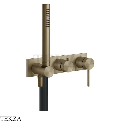 Gessi 316 SHOWER Смеситель для душа, внешняя часть 54038-791, Deep Bronze Brushed PVD