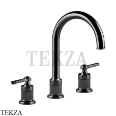 Gessi VENTI20 Смеситель для раковины зонтичный, с донным клапаном 65015-706, Black Metal