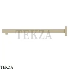 Newform Кронштейн для душа квадратный настенный L=420 26585.59.098, PVD Br. Pale Gold