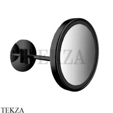 EMCO Pure Косметическое зеркало LED-подсветка, 3x увеличение, скрытая подводка, черный матовый