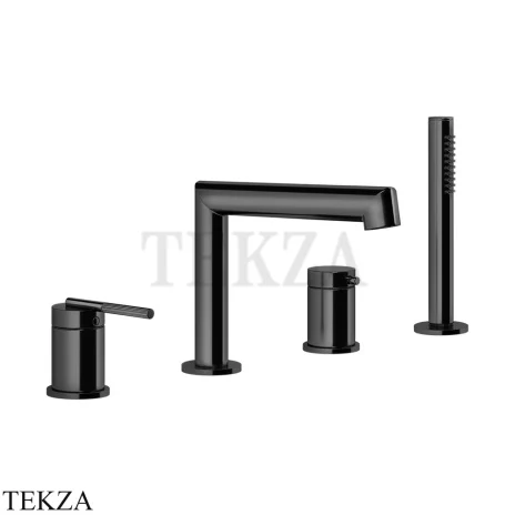 Gessi INGRANAGGIO Смеситель на борт ванны, с гарнитуром 63537-706, Black Metal PVD