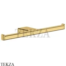 Hansgrohe AddStoris Двойной держатель туалетной бумаги 41748990, золото глянец