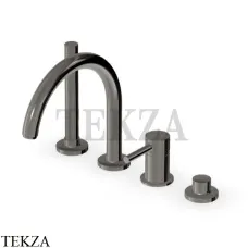 Zucchetti Pan Смеситель для ванны с гарнитуром ZP6502.C50, metal black