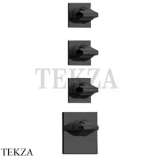 Bossini  APICE Термостат для душа на 4,5,6 потоков, внешняя часть Z035205.073, черный матовый