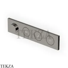 Zucchetti Hoop Термостат для душа на 3 потока, струя, внешняя часть ZHO783.C50, metal black
