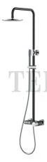 Boheme Stick Стойка-колонна для душа с изливом каскад Stick 128-BCR.2 Black TOUCH Chrome