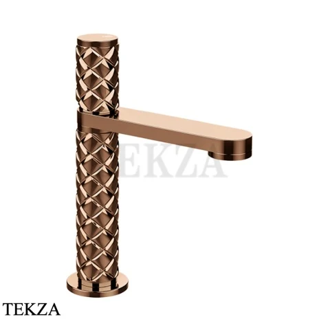 Gessi Pelle Tresse Смеситель для раковины, с донным клапаном 78051-030, Copper PVD
