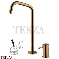 FIMA Carlo Frattini Spillo UP Смеситель для раковины на 2 отверстия, с гарнитуром F3271NDZL, Amber Bronze