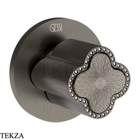 Gessi Ludovica Смеситель-рычаг управления crystals, внешняя часть 76309-707, black хром Brush