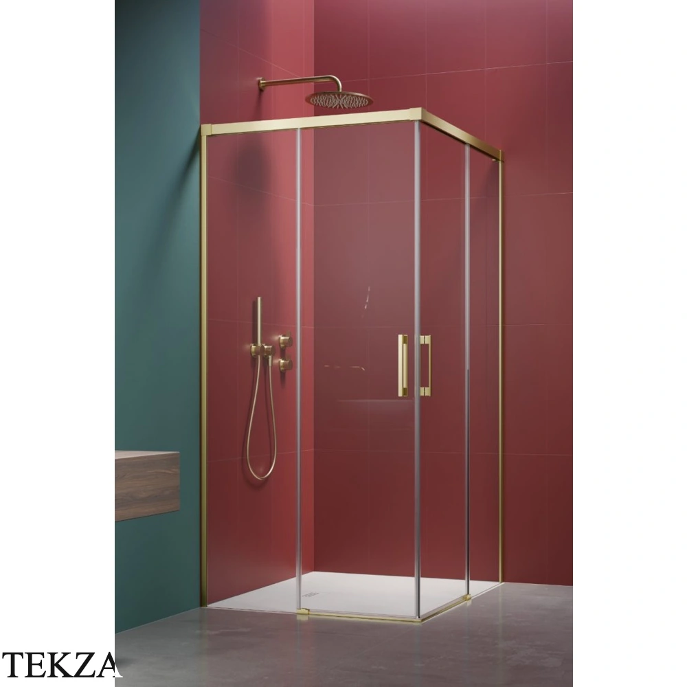 Radaway Idea KDD Душевая дверь 90 см, левая часть уголка, 387060-98-01L, брашированное светлое золото