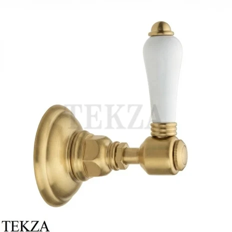 Nicolazzi Monocomando Запорный вентиль P.M.Blanc, внешняя часть 4912OS78, Brushed brass