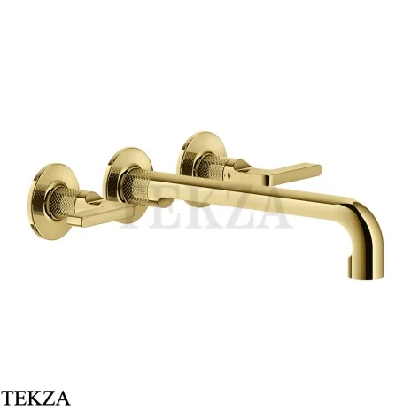 Gessi INCISO Смеситель для раковины излив длинный, внешняя часть 58092-246, Gold PVD