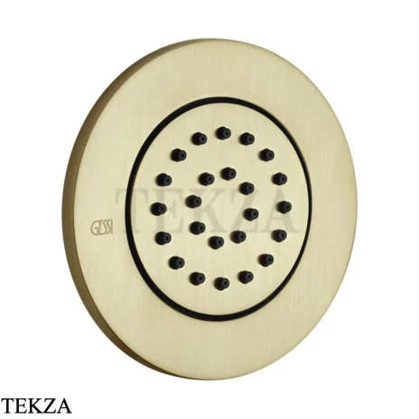 Gessi INCISO SHOWER Боковая форсунка поворотная, внешняя часть 32982-727, Brushed Brass PVD
