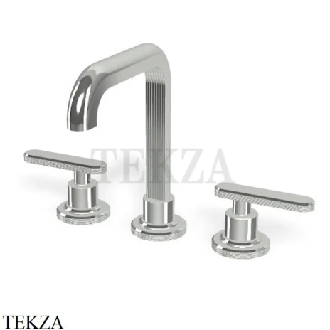 FIMA Carlo Frattini Park Line Смеситель для раковины 3 отв, с донным клапаном F1301CR, хром глянец