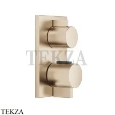 Dornbracht Symetrics xTOOL Термостат для душа, 2 потока, внешняя часть 36426670-46, Brushed Champagne (22kt Gold)