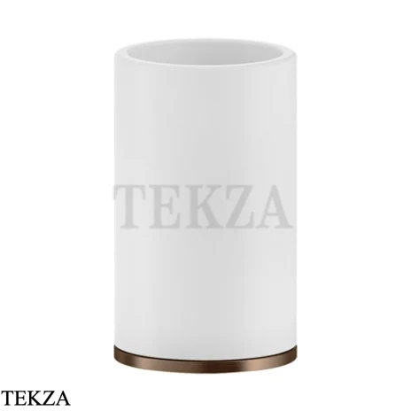 Gessi INCISO accessories Стакан настольный, композит белый 58531-708, Copper Brushed