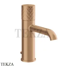 Gessi Habito INTRECCIO Смеситель для раковины, с донным клапаном 70101-726, Warm Bronze Br