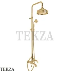 FIMA Carlo Frattini EPOQUE Душевая колонна с изливом и гарнитуром F5054/2OS, Brushed gold