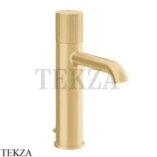 Gessi Habito RIGATO Смеситель для раковины средний, с донным клапаном 70505-710, Brass PVD