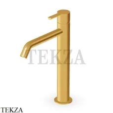 Zucchetti Gill Смеситель для раковины высокий, без гарнитура ZGL709.C41, brushed gold