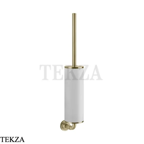 Gessi VENTI20 Ершик туалетный настенный белый 65419-727, Brushed Brass PVD