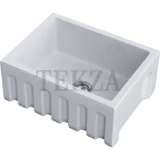 Omoikiri Mikura 61 Кухонная мойка Natceramic прямоугольная 4993257 белый глянцевый