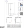 Radaway Alienta D Душевая кабина прямоугольная раздвижная 100х80 см, 10258010-54-01, черный матовый