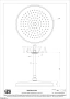 Gessi VENTI20 Верхний душ 300 с потолочным креплением 65153-791, Deep Bronze Br. PVD