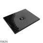 Flaminia Water Drop душевой поддон 100×80×5,5 см, чёрный глянец