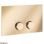 Gessi Incastri Клавиша смыва для инсталляции Geberit Sigma 8 и Sigma 12 75611-735, бронза глянец