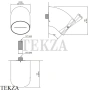 CEA FREE IDEAS Верхняя душевая лейка регулируемая, FRE153, нержавеющая сталь