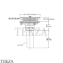 Kohler Duostrainer Донный клапан для кухонной мойки K-8801-2MB, яркое матовое золото