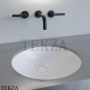 SALINI MAREA 08 Раковина круглая встраиваемая снизу S-Stone 1802208M, белый матовый