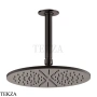 Gessi INCISO SHOWER Верхняя душевая лейка с кронштейном 58250-707, Black Metal Brushed PVD