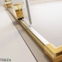 Radaway Furo SL PND II Шторка на ванну 63,8 см, правая, 10309638-09-01R, золото глянец