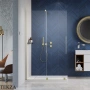 Radaway Furo Walk-in Душевая дверь 58,8 см, правая, 10106588-99-01R, брашированное золото
