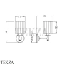 Devon&Devon DAISY 2 Светильник лампа с абажуром кремового цвета DEDAISY2CR, хром глянец
