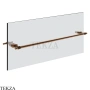 Gessi Jacqueline Полотенцедержатель для крепления на стекло, 60 см 77515-708, медь Brushed