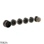 Gessi Perle Термостат для душа на 4 потока, внешняя часть 74636-707, black хром Brush