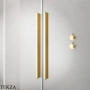 Radaway Furo Walk-in Душевая дверь 53,8 см, левая, 10106538-09-01L, золото глянец