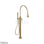 Gessi Goccia Смеситель для ванны напольный, внешняя часть 33029-726, Warm Bronze Br. PVD