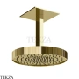 Gessi Incastri Верхняя лейка D30 с потолочным кронштейном 75172-710, шампань глянец