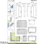 Radaway Idea S1 Боковая стенка 90 см, левая, 387050-54-01L, черный матовый
