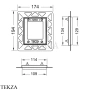 TECE TECEloop Urinal Рамка монтажная, хром глянцевый 9242649, хром глянец
