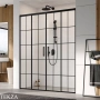 Radaway Idea DWD Дверь в нишу раздвижная двустворчатая 170 см, 387127-54-01, черный матовый