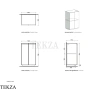 Flaminia Cubika модуль хранения напольный 50×37×78,5 см, 2 дверцы, орех Noce Greca