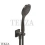 Gessi RILIEVO Душевой комплект с выводом воды 59123-707, Black Metal Brushed