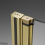 Radaway Nes PNJ Шторка на ванну одностворчатая 70 см, левая L, 10011070-99-01L, брашированное золото