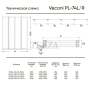 Veconi Шторка на ванну Veconi Palau PL-74R, 900x1500, хром, стекло прозрачное
